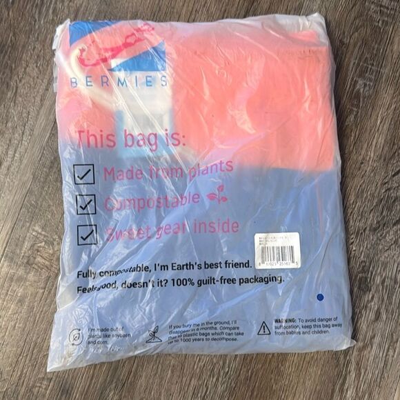 Bermies Men's Classic Liner Swim Shorts Trunks in Malibu Blue/Orange Size XL NWT - Picture 6 of 8